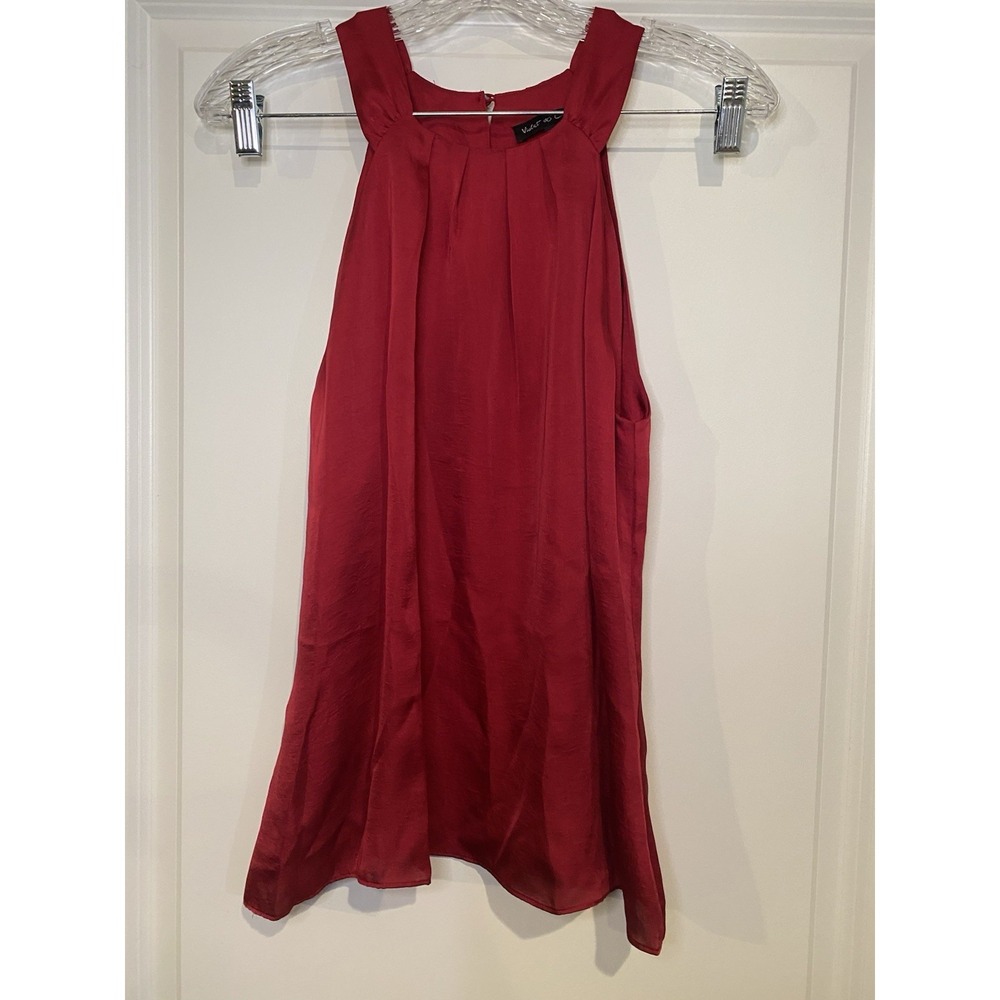 Violet & Claire Women's Sleeveless Blouse, Red, Size M